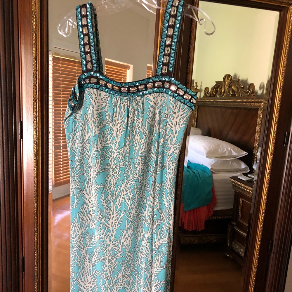 Tory Burch Turquoise mini dress Size Small